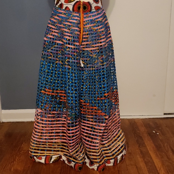 African print weave maxi skirt - Picture 2 of 2